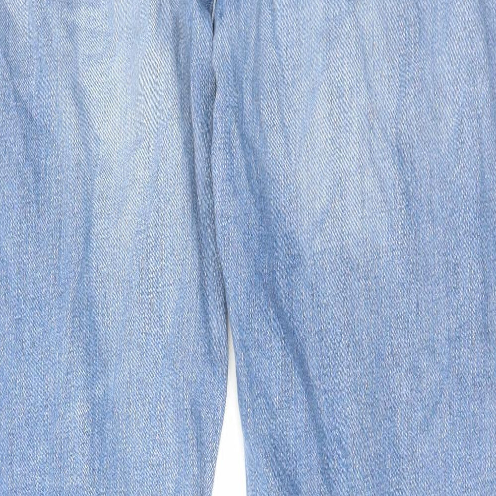 Mens UK Size 30 in River Island Regular Fit Straight Blue Jeans