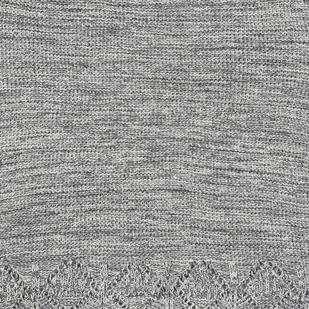Womens UK Size L Pure & Natural Grey Cardigan Jumper