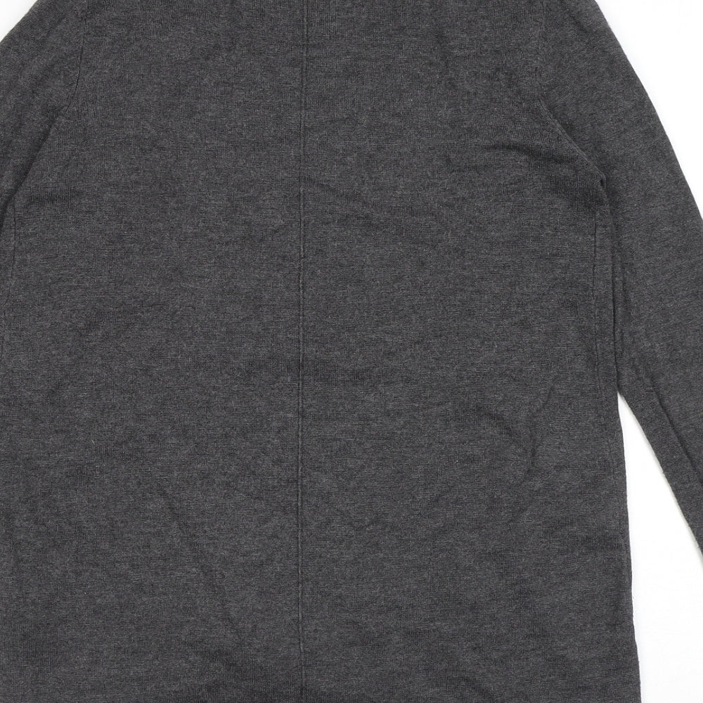 Womens UK Size M Zara Grey Cardigan Jumper