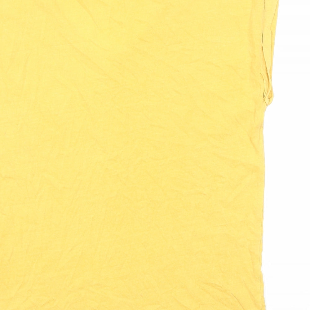 Womens UK Size S Gap Yellow Basic Tank