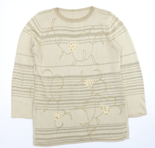 Womens UK Size 14 St Michael Beige Pullover Jumper