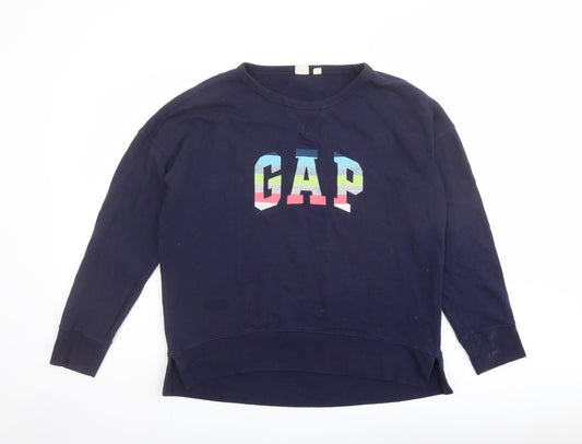 Womens UK Size S Gap Blue Pullover Sweatshirt