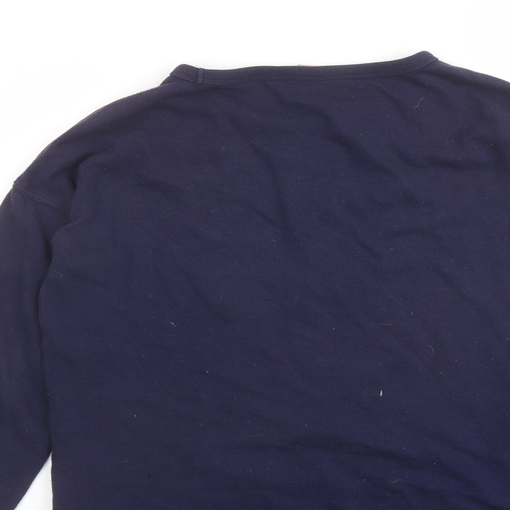 Gap Womens Blue Cotton Pullover Sweatshirt Size S Pullover