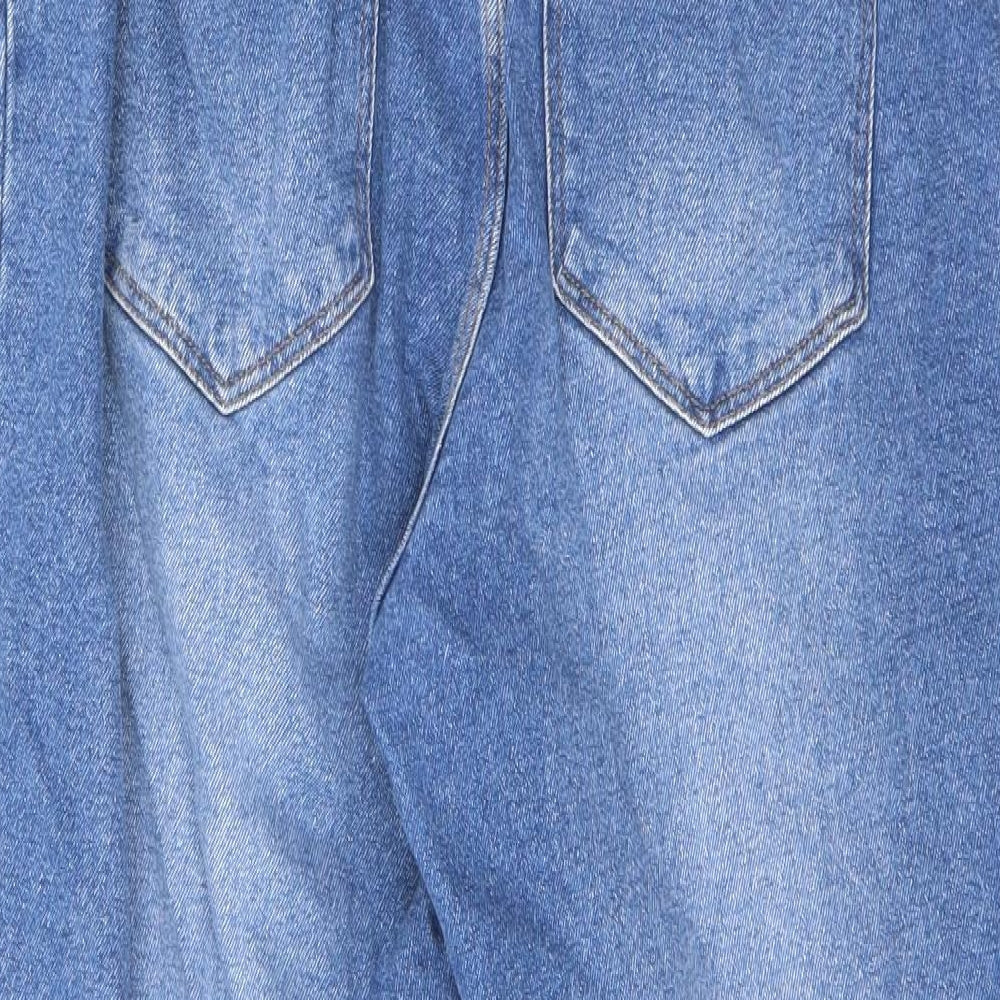 Urban Bliss Womens Blue Cotton Straight Jeans Size 16 L29 in Regular