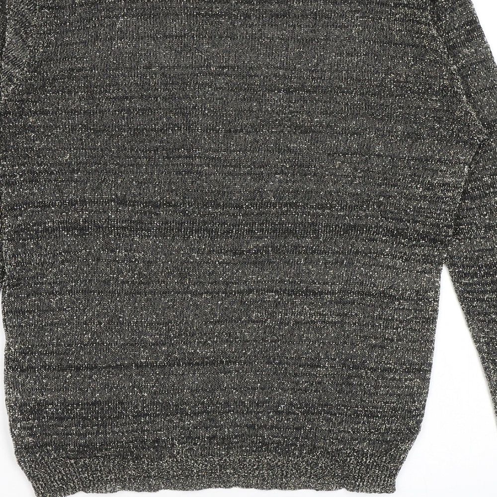 Womens UK Size 12 Limited Collection Grey Pullover Jumper