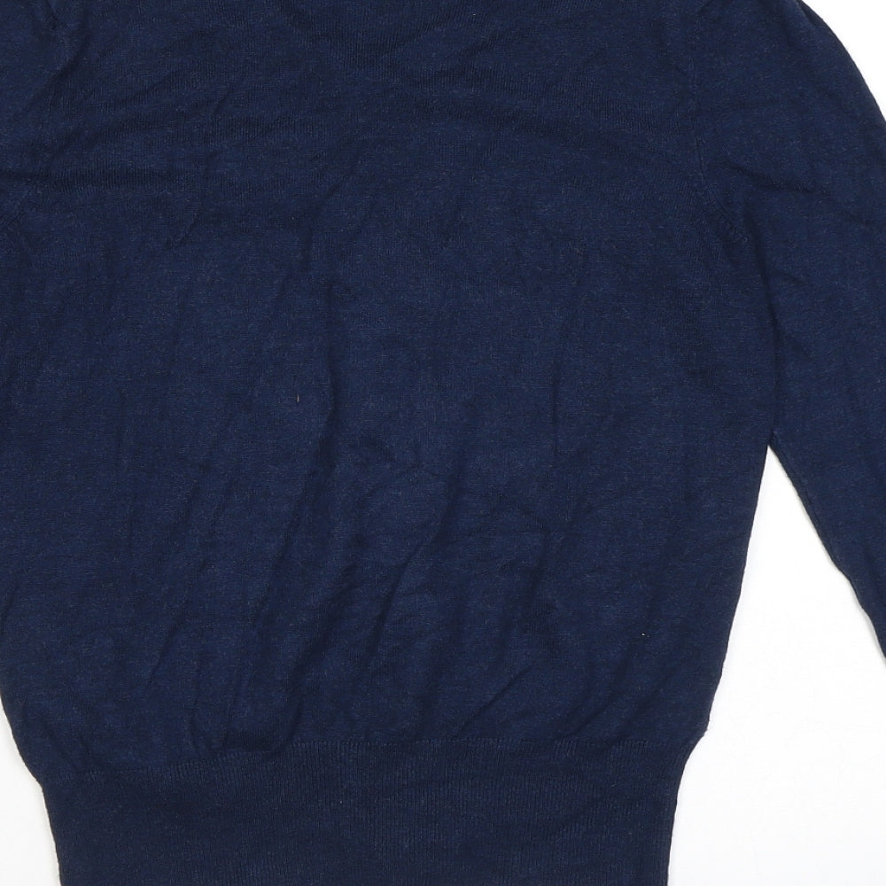 Womens UK Size 8 Marks and Spencer Blue Cardigan Jumper