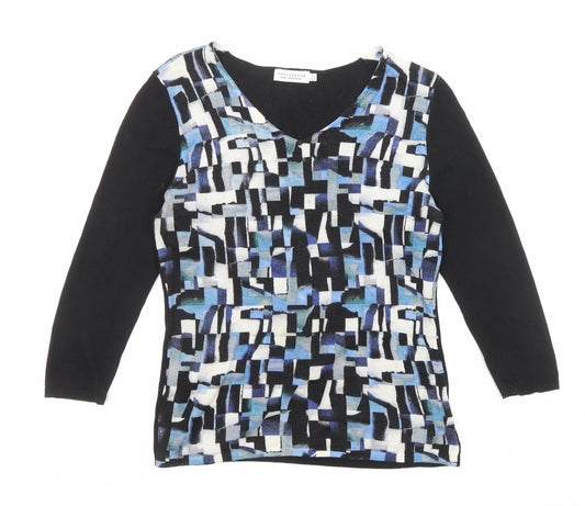 Womens UK Size 12 Paraphrase Multicoloured Pullover Jumper