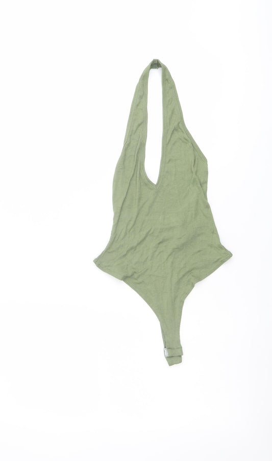 Womens UK Size 4 ASOS One-Piece Green Bodysuit