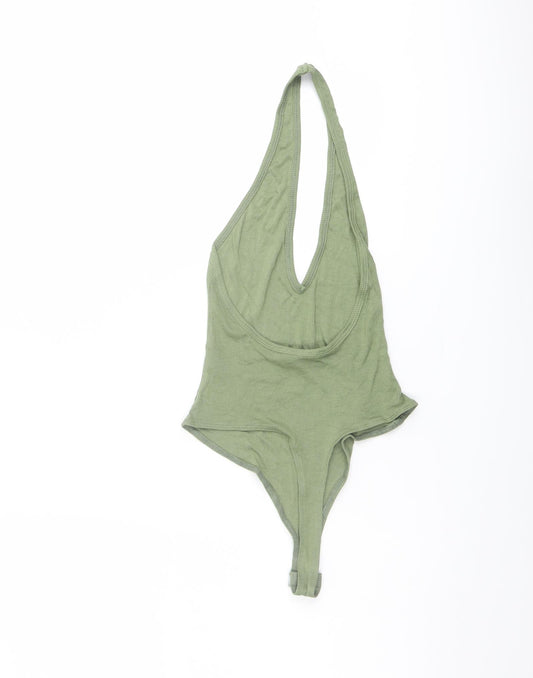 Womens UK Size 4 ASOS One-Piece Green Bodysuit
