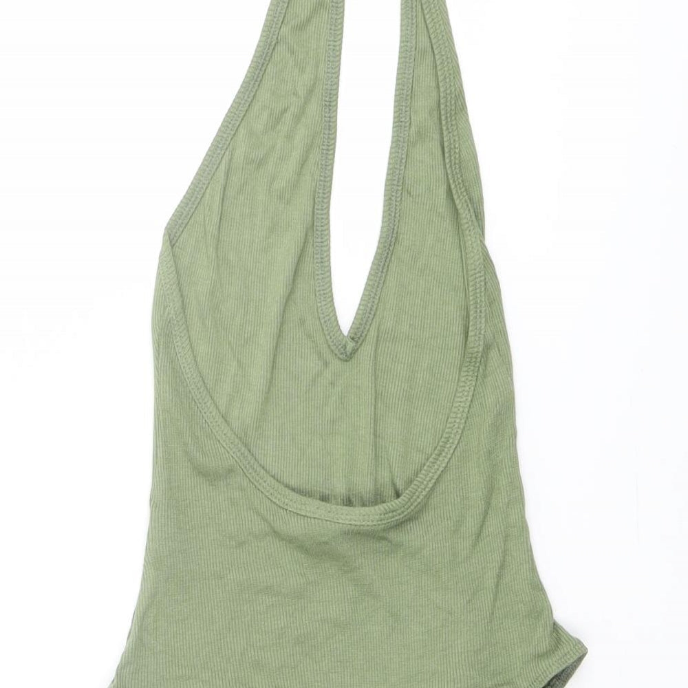 Womens UK Size 4 ASOS One-Piece Green Bodysuit
