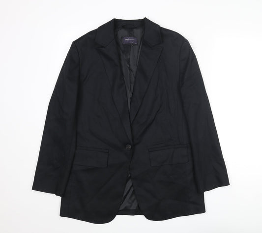 Womens UK Size 8 Marks and Spencer Regular Black Suit Jacket