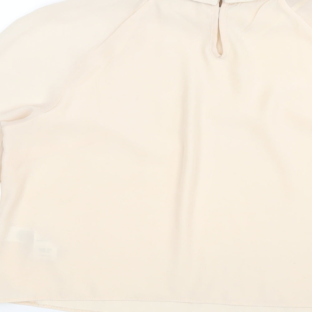 Womens UK Size 10 Red Herring Pink Basic Blouse