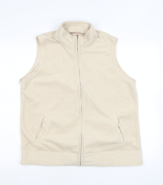 Womens UK Size L EWM Beige Gilet