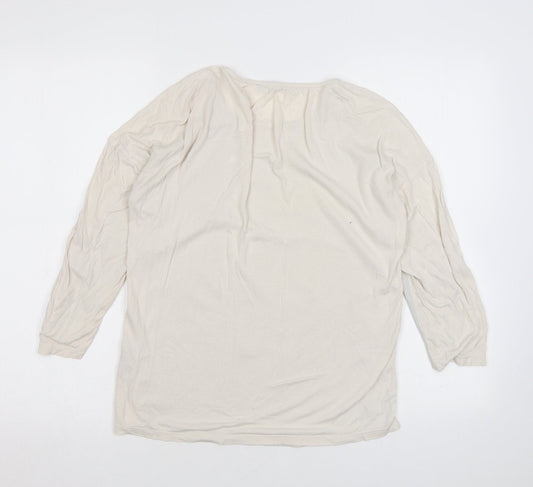 Womens UK Size 8 Marks and Spencer Ivory Basic Blouse