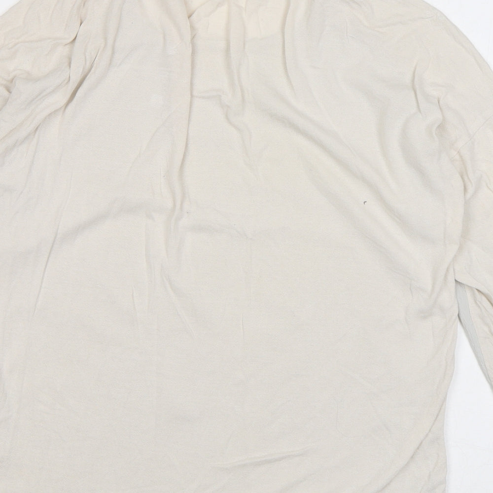 Womens UK Size 8 Marks and Spencer Ivory Basic Blouse