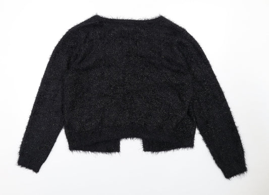 Womens UK Size L Wallis Black Cardigan Jumper