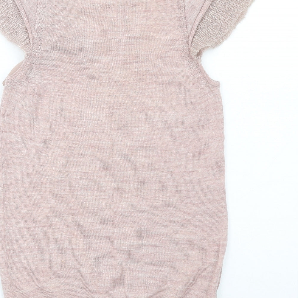 Womens UK Size M Mango Pink Pullover Jumper