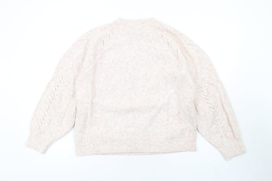 Womens UK Size M Marks and Spencer Pink Pullover Jumper