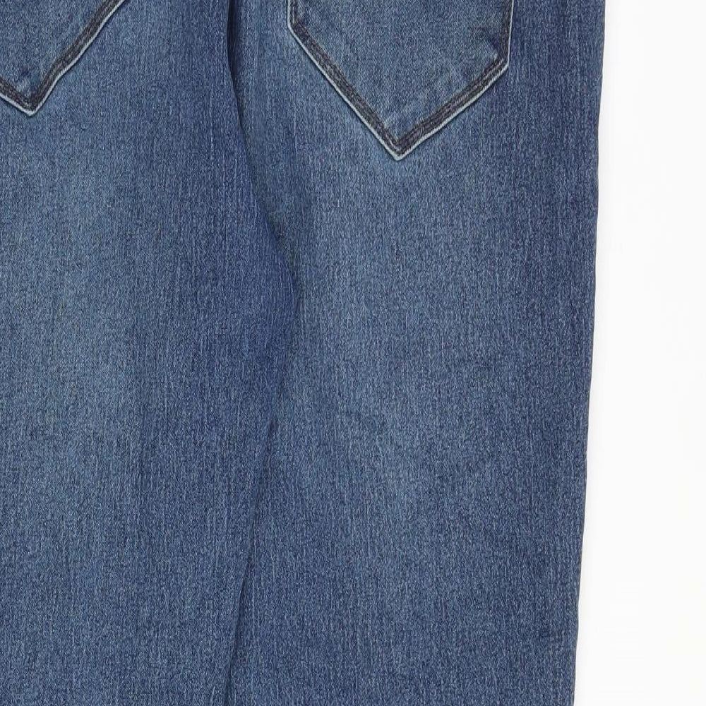 Very Mens Blue Cotton Straight Jeans Size 42 in L30 in Regular Zip
