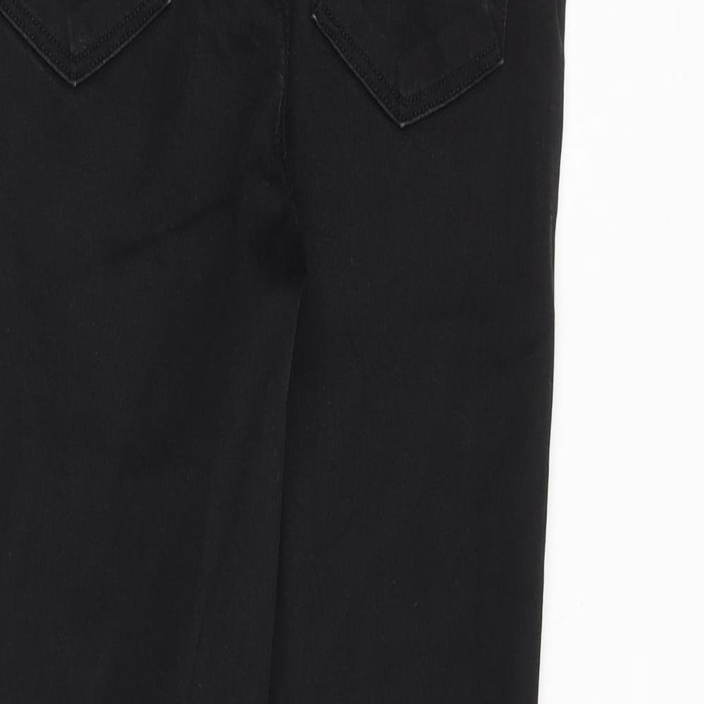 Womens UK Size 27 in J Brand Regular Fit Straight Black Jeans