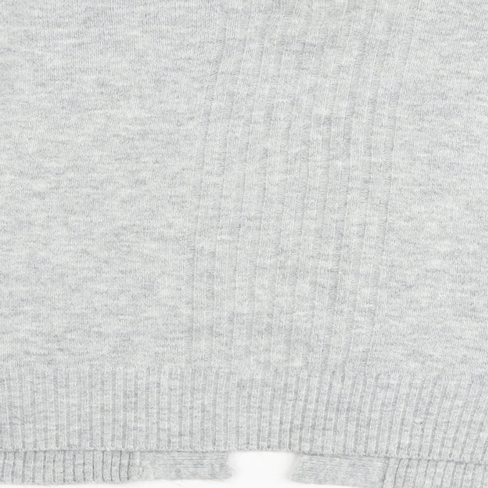 Womens UK Size M Miss Selfridge Grey Cardigan Jumper