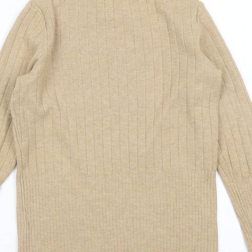 Womens UK Size 10 Marks and Spencer Beige Pullover Jumper
