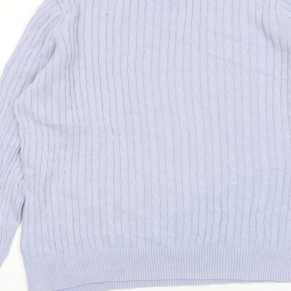 Womens UK Size XL Jones New York Blue Pullover Jumper