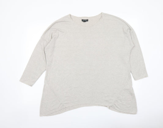 Womens UK Size One Size Blue Vanilla Grey Pullover Jumper