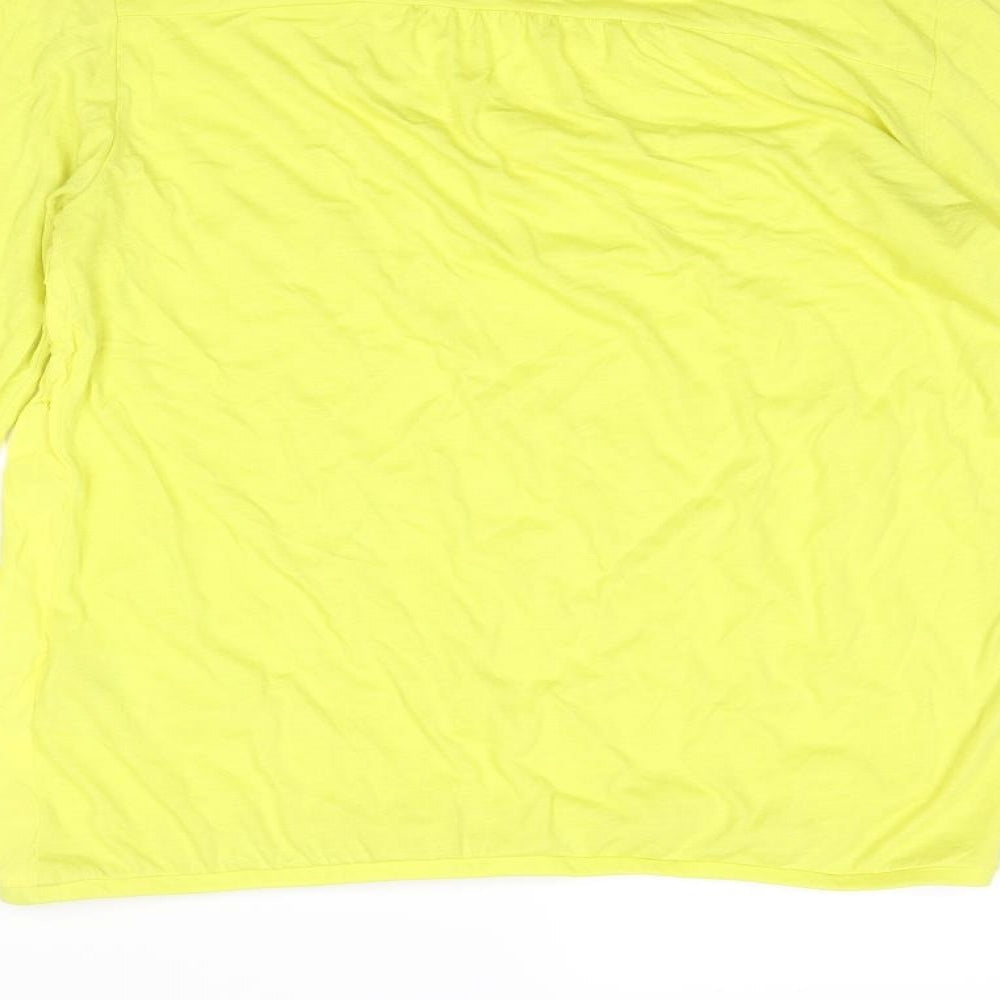 Womens UK Size S Sandwich Yellow Basic Blouse