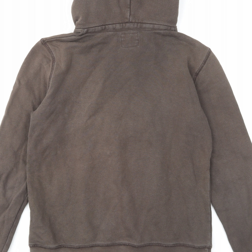H&M Womens Brown Cotton Pullover Hoodie Size S Pullover