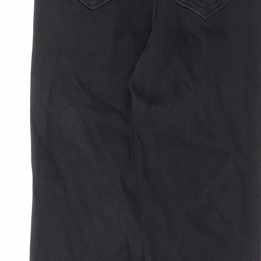 F&F Womens Black Cotton Skinny Jeans Size 6 L26 in Regular Zip