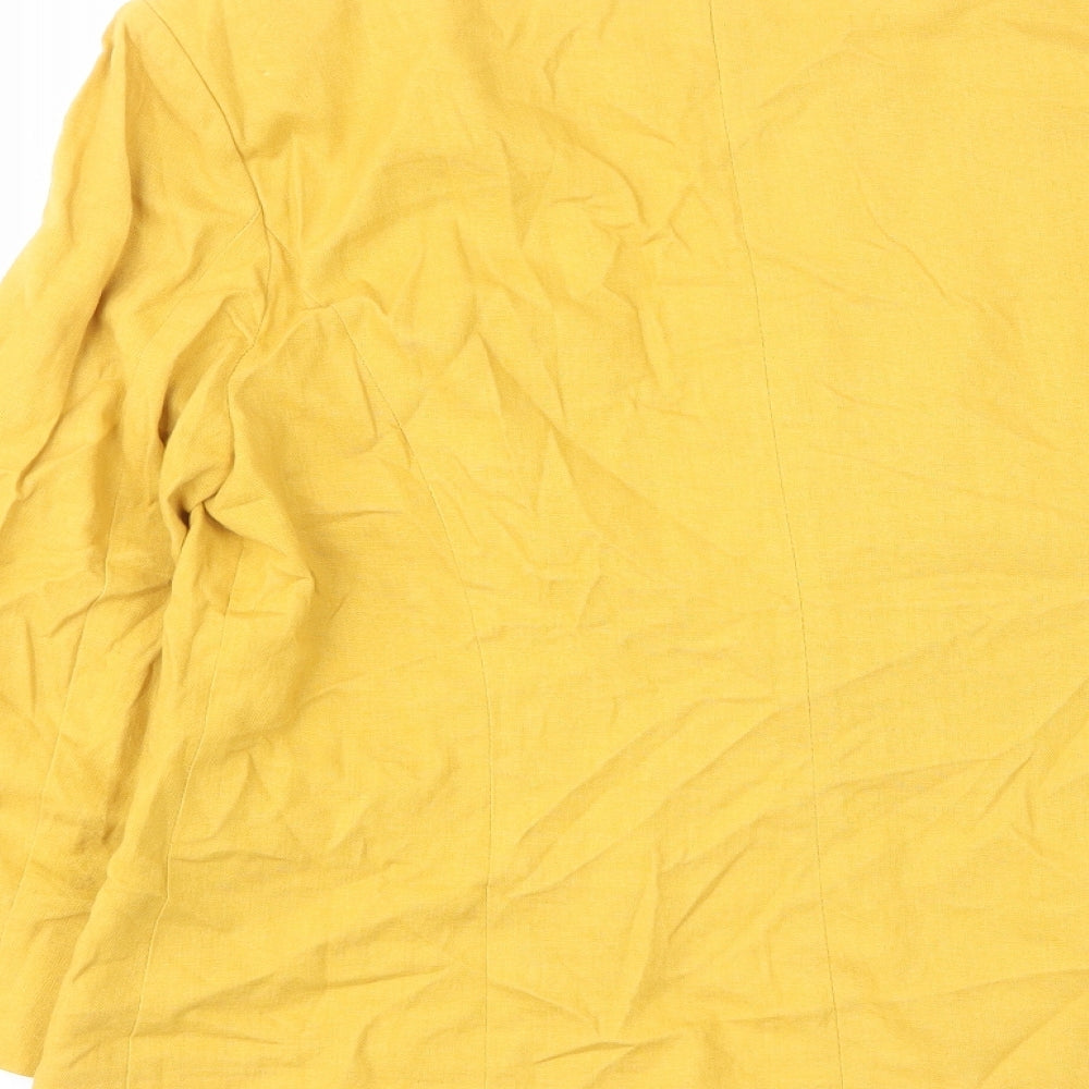 Womens UK Size 12 Marks and Spencer Yellow Jacket