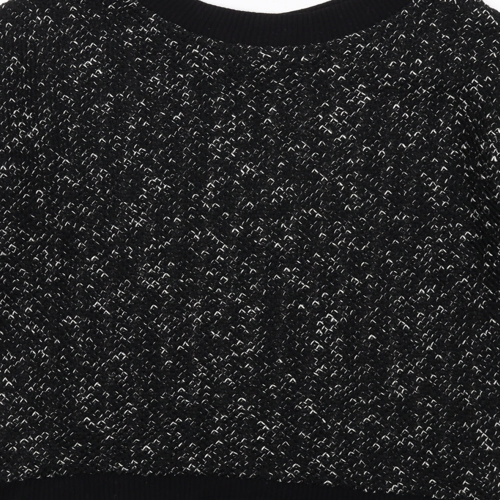 Womens UK Size S Zara Black Pullover Jumper