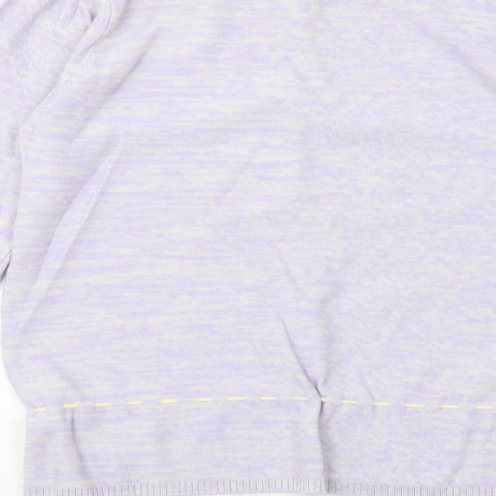 Mastina Womens Purple Boat Neck Acrylic Pullover Jumper Size 6