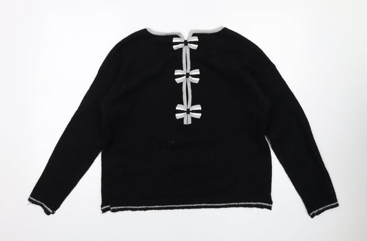 Womens UK Size S Grace & Mila Black Pullover Jumper