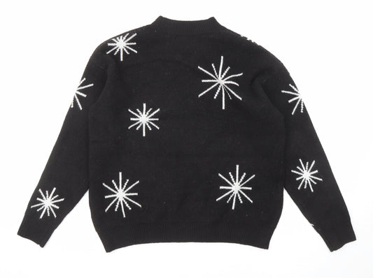 Womens UK Size M Marks and Spencer Black Pullover Jumper