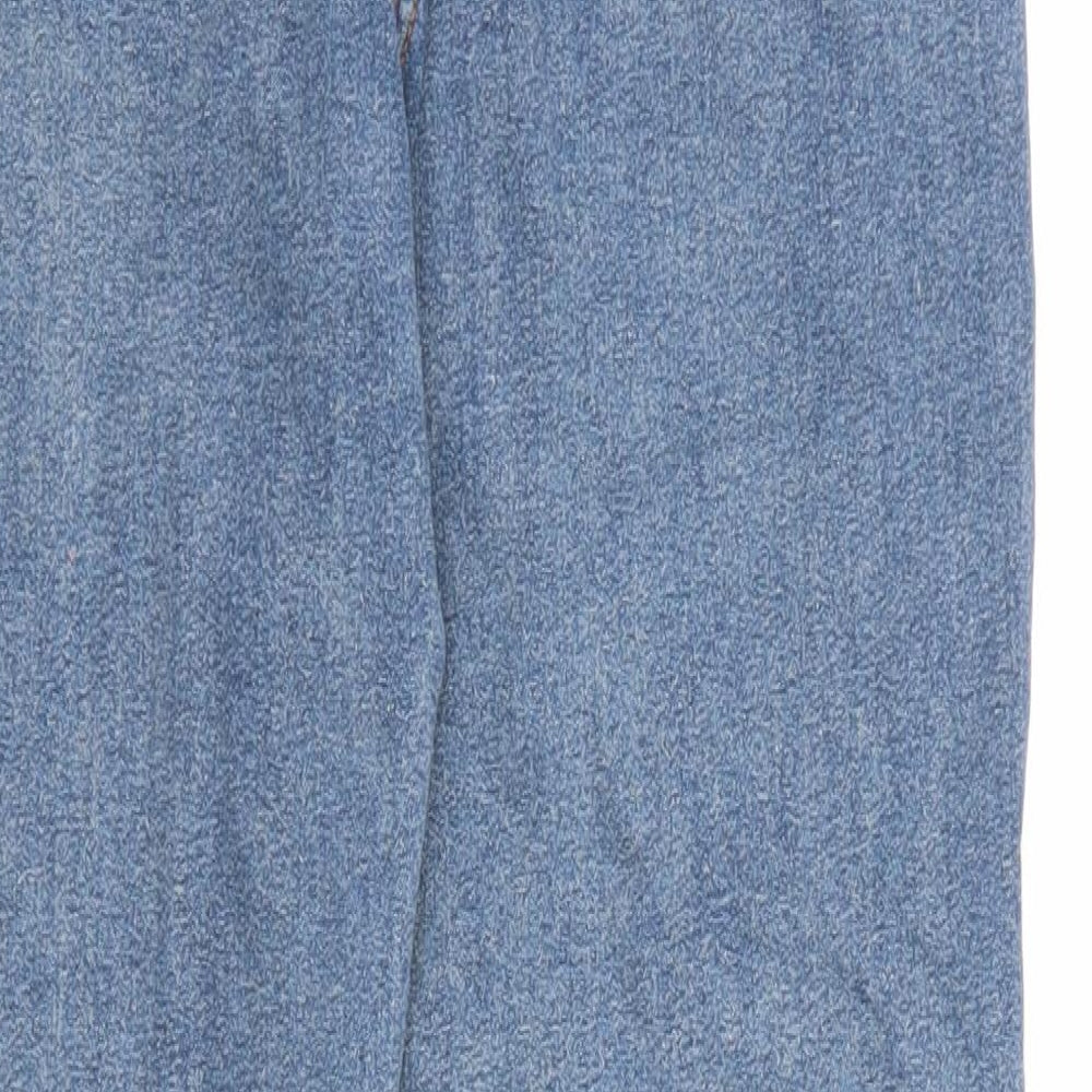 COLLUSION Womens Blue Cotton Skinny Jeans Size 32 in L32 in Regular Zip