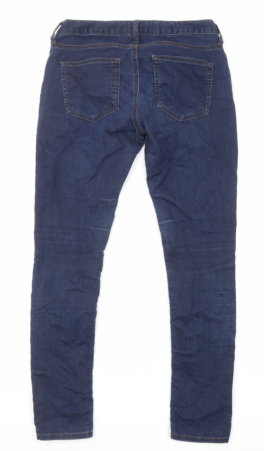 Gap Womens Blue Cotton Skinny Jeans Size 28 in L30 in Regular Zip