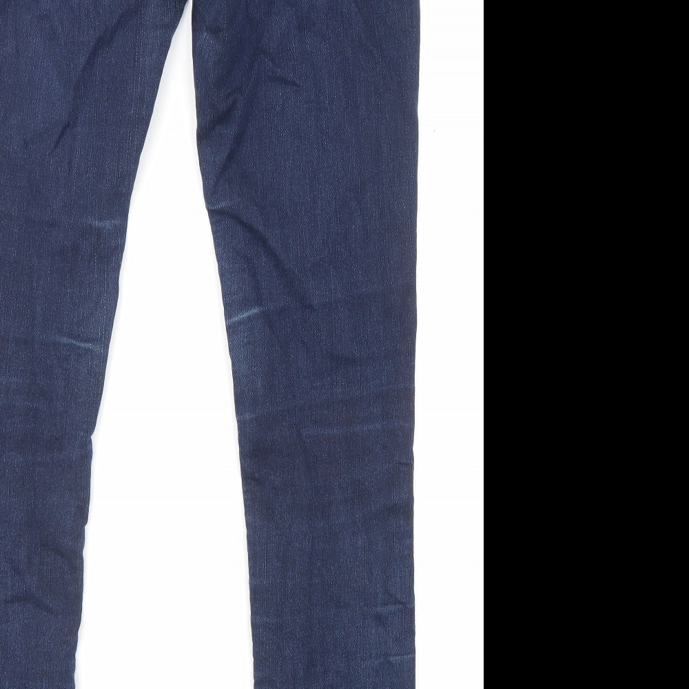 Gap Womens Blue Cotton Skinny Jeans Size 28 in L30 in Regular Zip