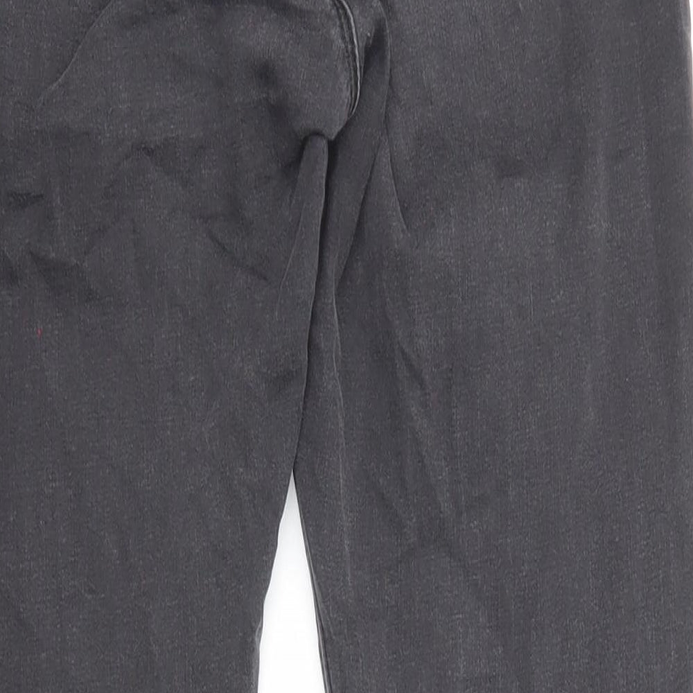 Topshop Womens Grey Cotton Skinny Jeans Size 30 in L30 in Regular Zip