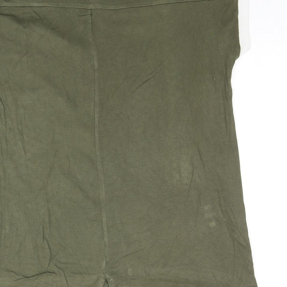 Womens UK Size 10 NEXT Green Basic T-Shirt