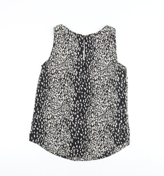 Womens UK Size 8 Oasis Black Basic Tank