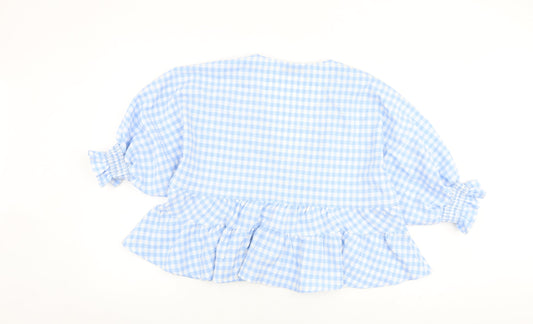 Womens UK Size 10 ASOS Blue Basic Blouse