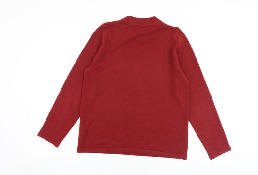 Womens UK Size 12 Marks and Spencer Red Pullover Jumper