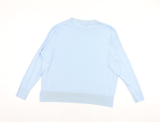 Womens UK Size 14 Dorothy Perkins Blue Pullover Jumper
