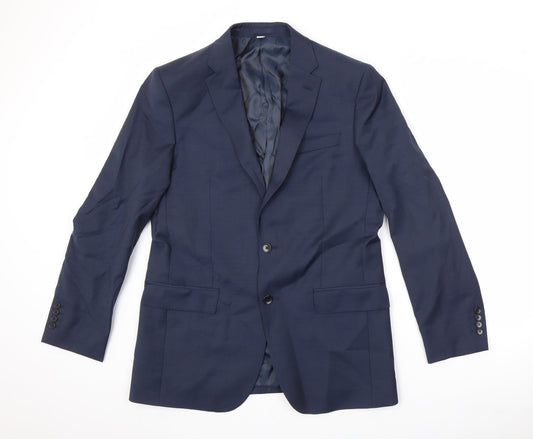 Mens UK Size 40 Autograph Regular Blue Suit Jacket