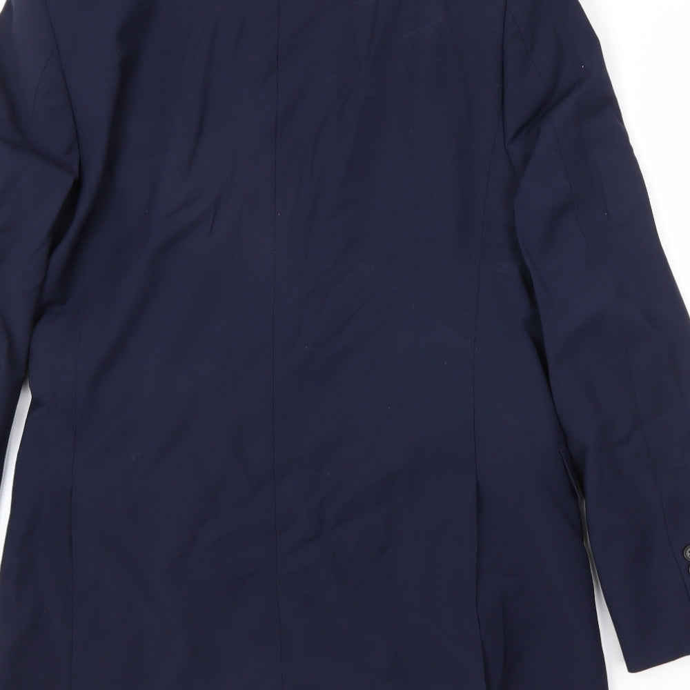 Mens UK Size 38 Marks and Spencer Regular Blue Suit Jacket