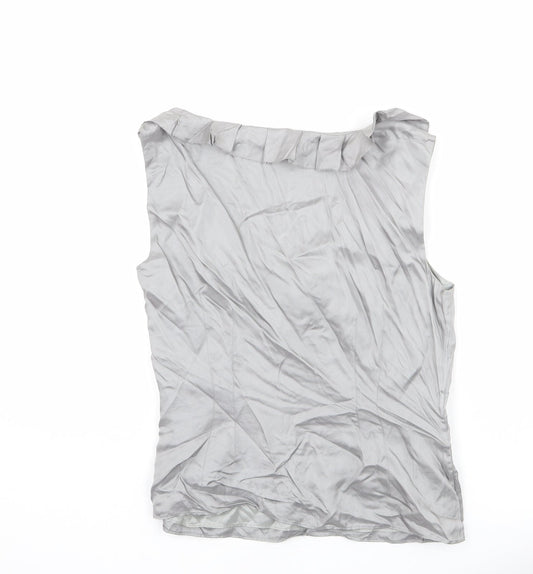 Womens UK Size S Coast Silver Basic Blouse