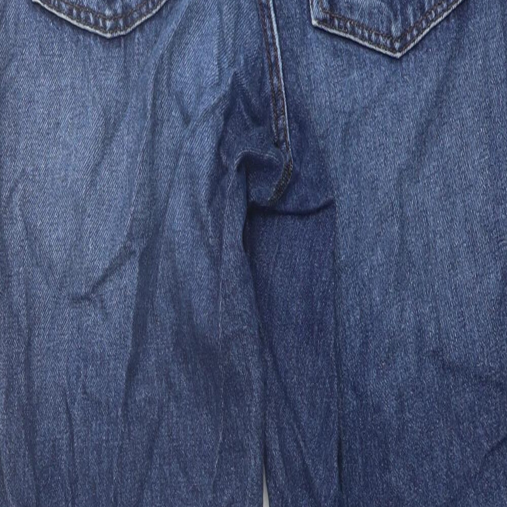 Monki Womens Blue Cotton Mom Jeans Size 31 in L26 in Regular Button - q