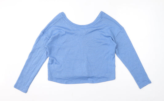 Womens UK Size 14 Marks and Spencer Blue Pullover Jumper